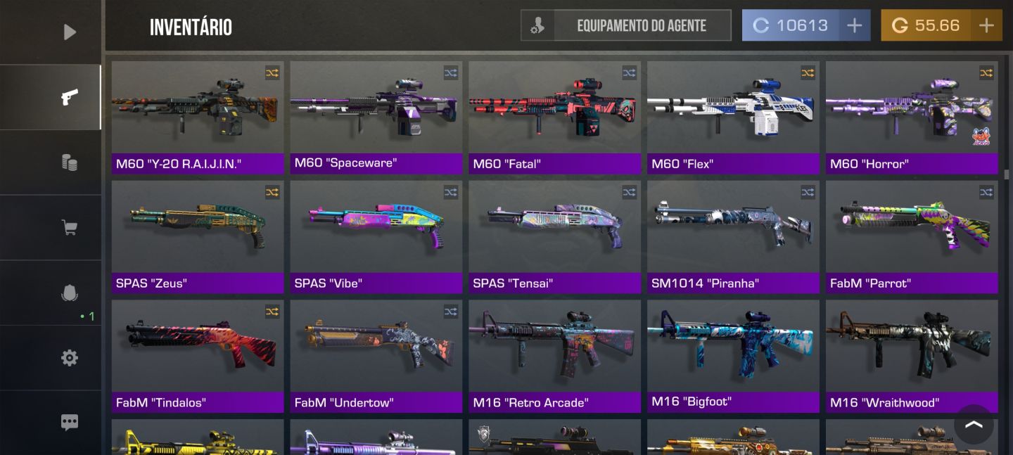CONTA DE STANDOFF 2 COM MAIS DE 600 ITENS avaliada em 167k gold