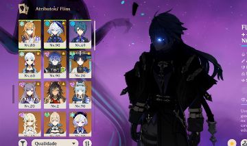 GENSHIN Flins,Ineffa,Furina+bis,Scaramouche+bis do Wriothesley,Escoffier e Ayaka