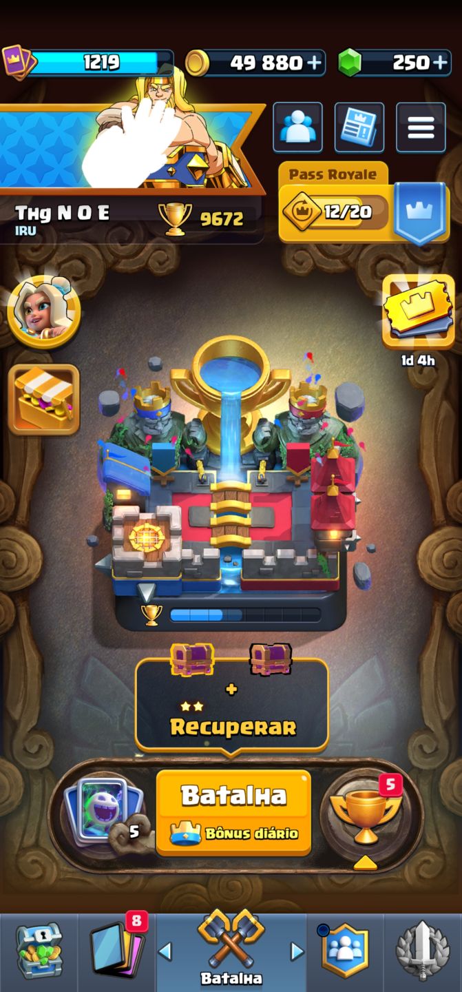CONTA CLASH ROYALE 9.672 TROFÉUS | 7 ANOS DE CONTA