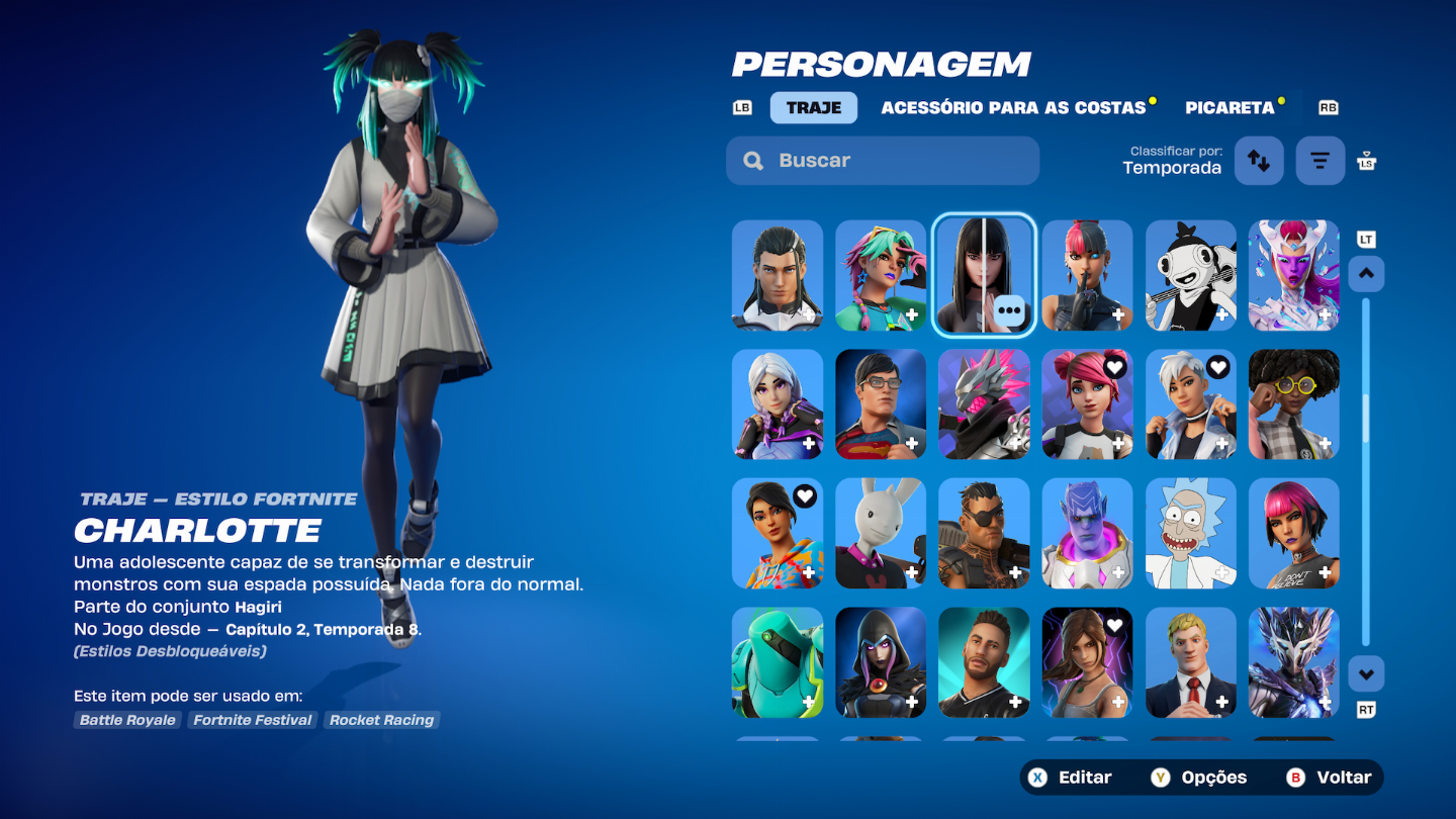 Conta Fortnite COM+ 1.000 ITENS S3 +IKONIK +GLOW +1.400 vbuks