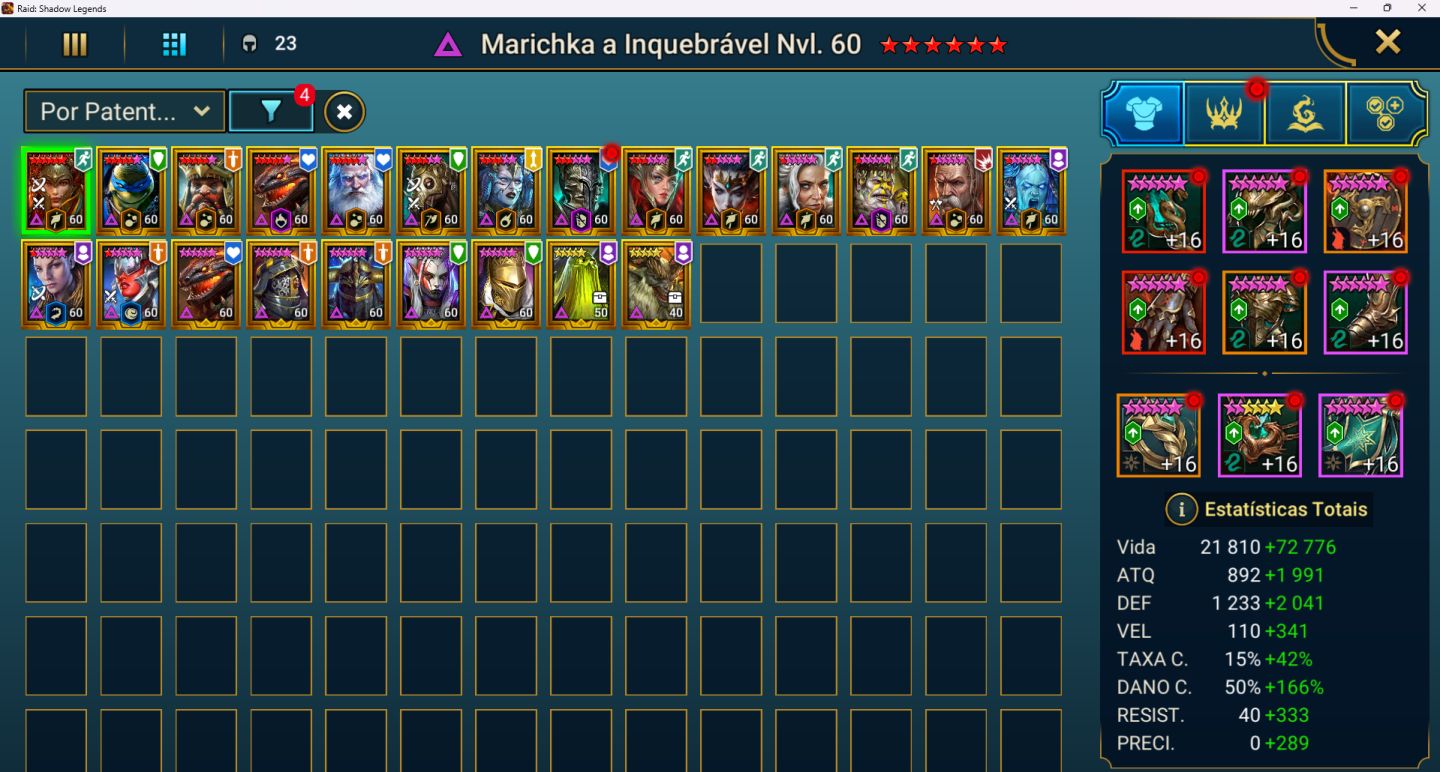 Conta raid shadow legends end/gmae