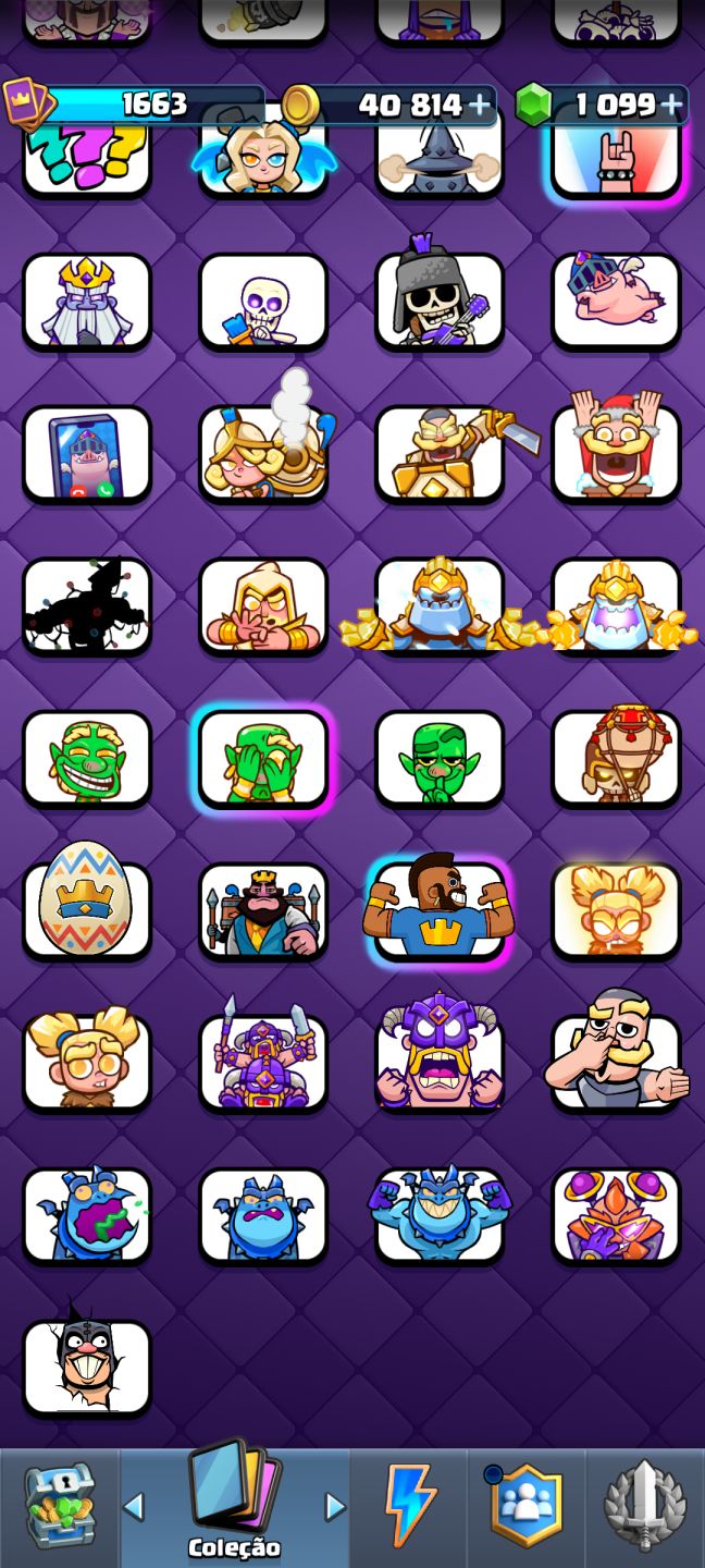 CONTA BRABA CLASH ROYALE/ 14.000 TROFÉUS/ LIGA 3/VARIAS CARTAS NO NÍVEL 16 E 15/
