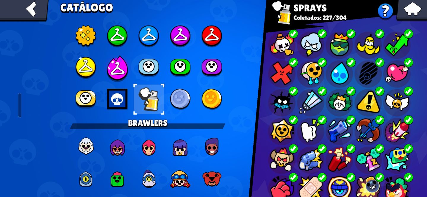 Conta Brawl Stars 84.492 Troféus + 300 Gemas + 63k Ouro + 4.500 Bling