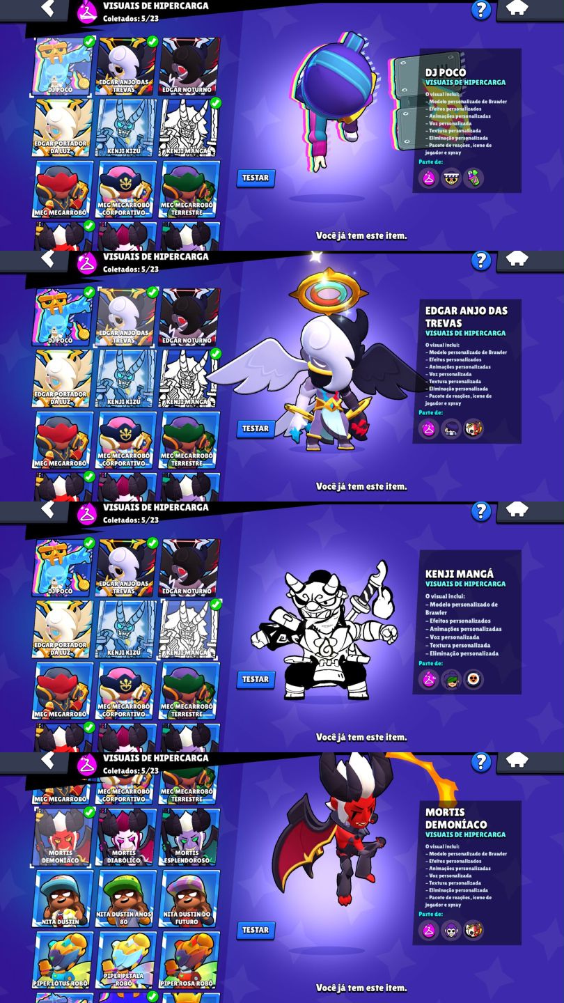 CONTA DE BRAWL STARS 38K DE TROFEUS | 100 BRAWLERS | VARIAS SKINS