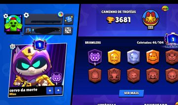 CONTA BRAWL STAR TOP COM 4 LENDARIOS ÓTIMO PARA QUEM E INICIANTEw
