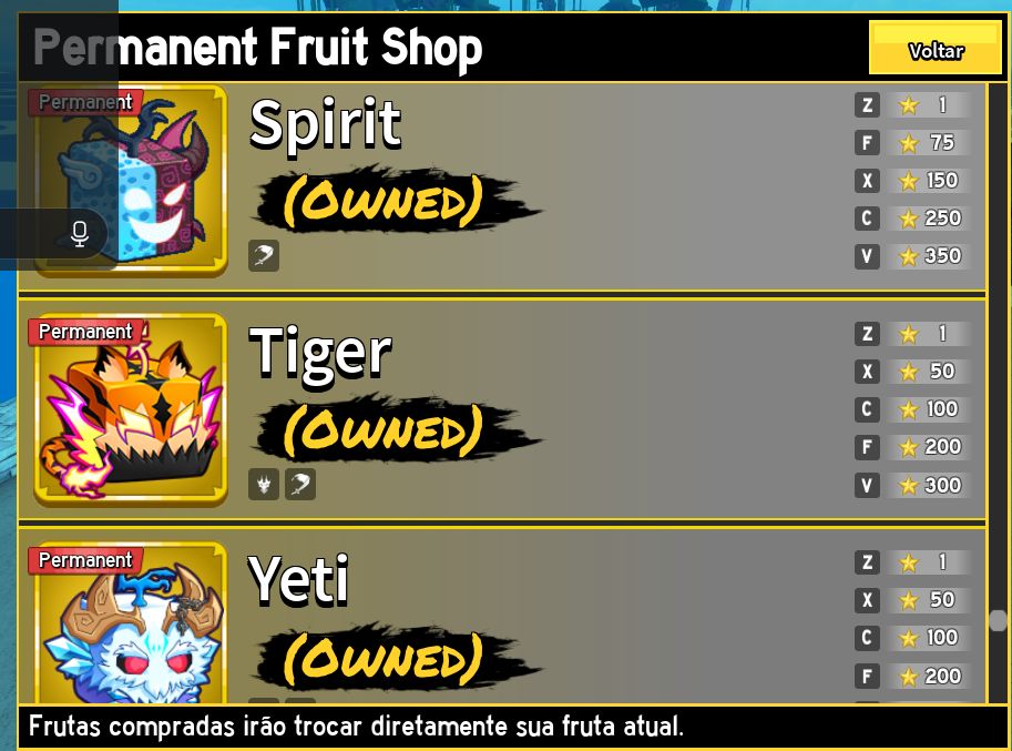 Conta Exclusiva de Blox Fruits com um dos itens mais raros do jogo