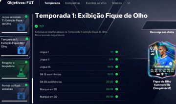 Objetivos feitos no ea fc 27
