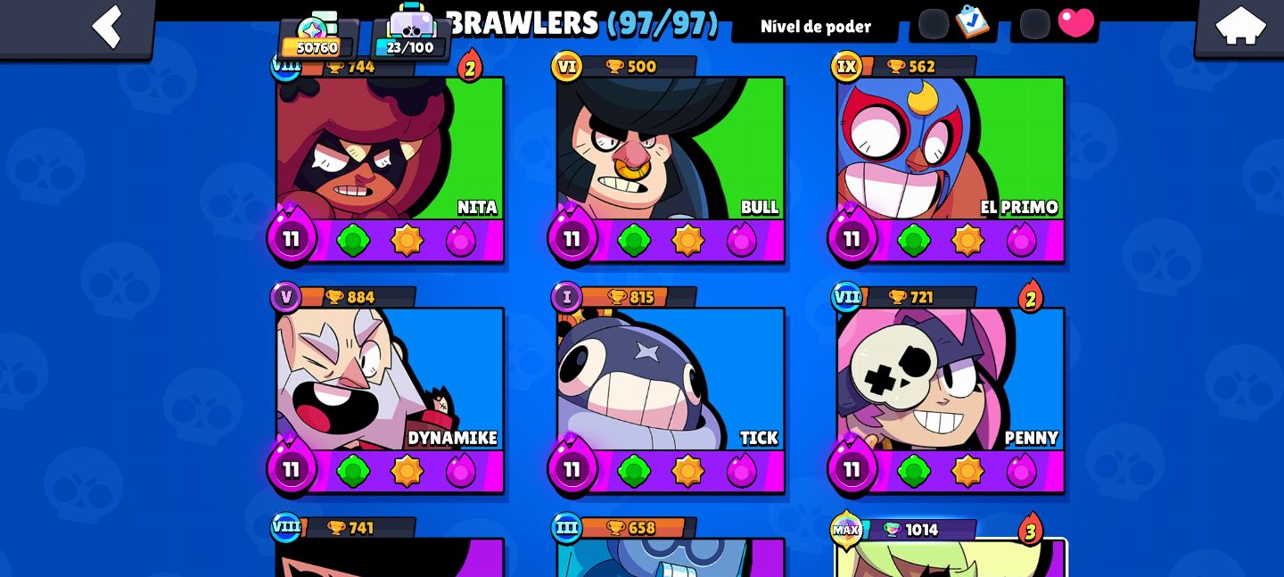CONTA BRAWL STAR (RARA) 7 ANOS, CLASH ROYALE, CLASH OF CLANS ($-150) 400SKIN