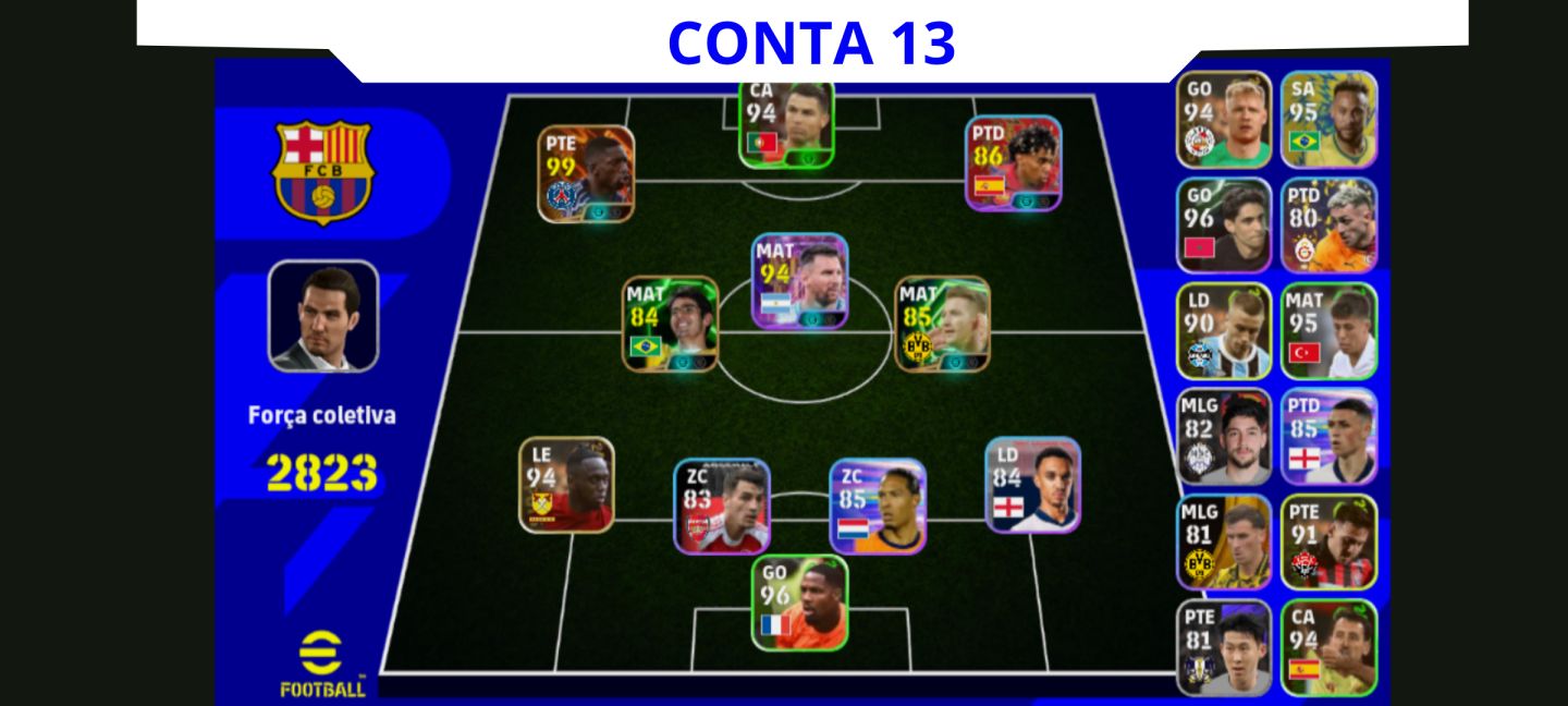 Contas eFootball Iniciais com Épicos/Big Times Garantidos!