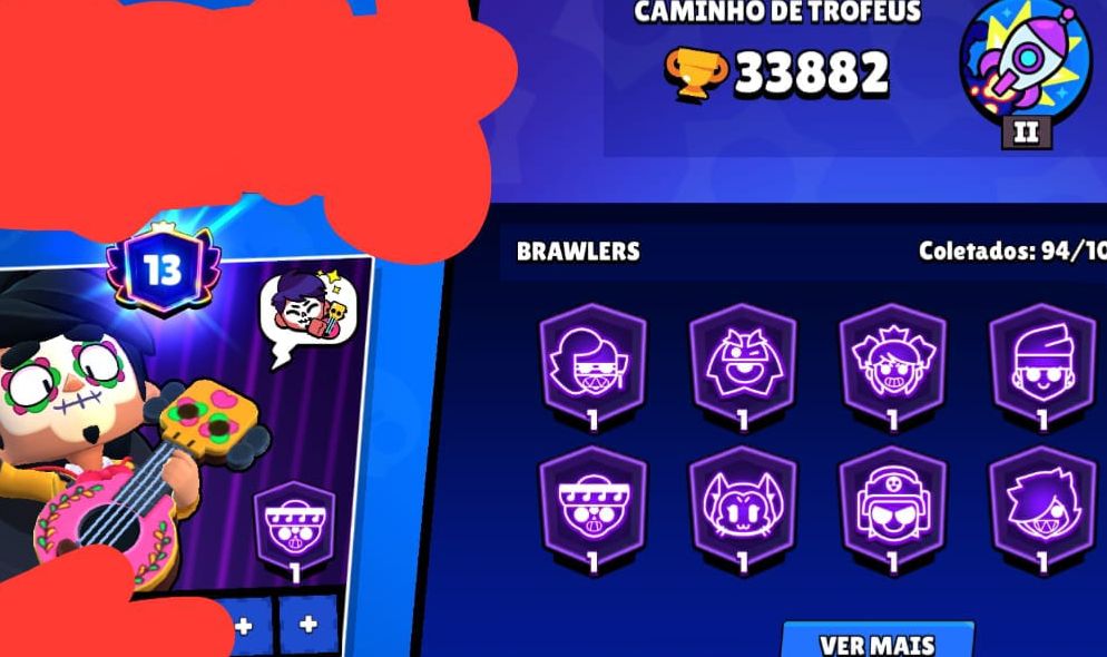 Conta rara brawl Stars