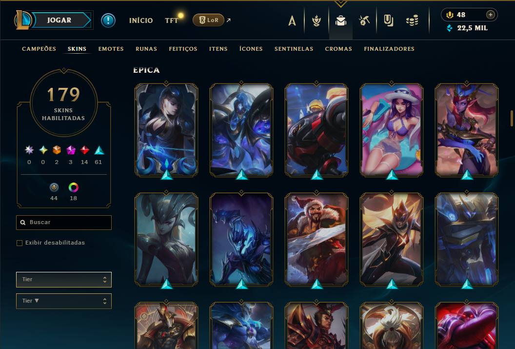 CONTA LEAGUE OF LEGENDS