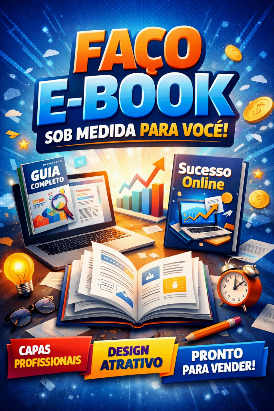 FAÇO E-BOOK SOB MEDIDA PARA VOCÊ!