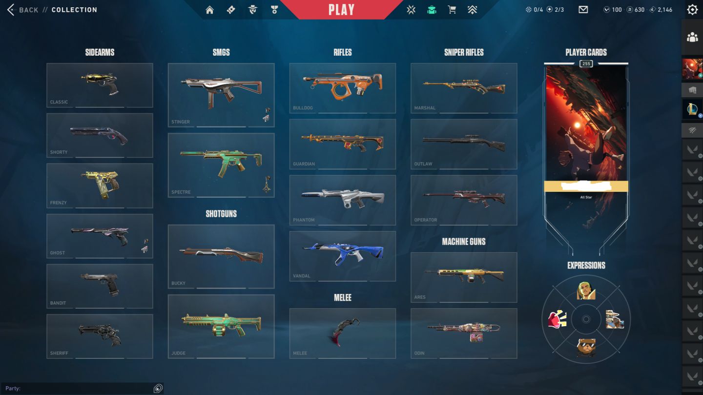 VALORANT ACCOUNT FULL SKINS | Vandal Ion +Phantom+Karambit Saqueadora+Xenohunter