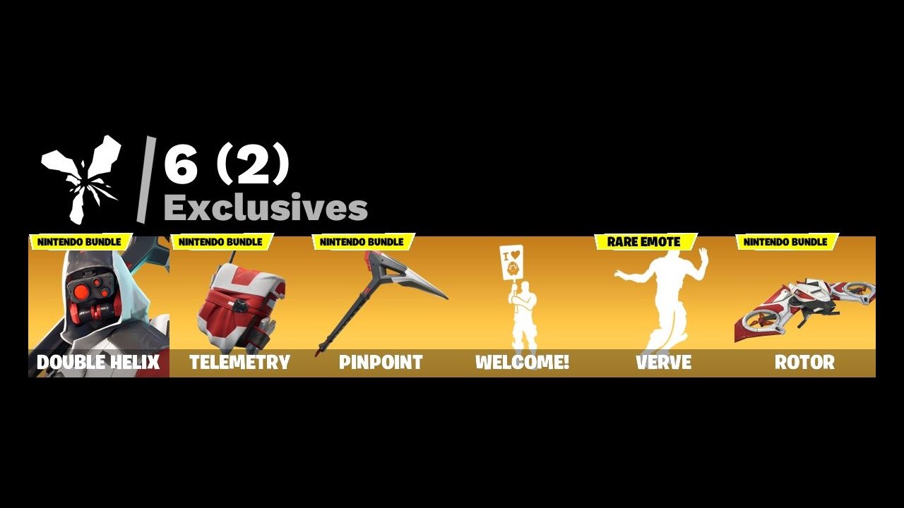 CONTA FORTNITE RARIDADE MAXIMA BUNDLE EXCLUSIVO NITENDO DOUBLE HELIX