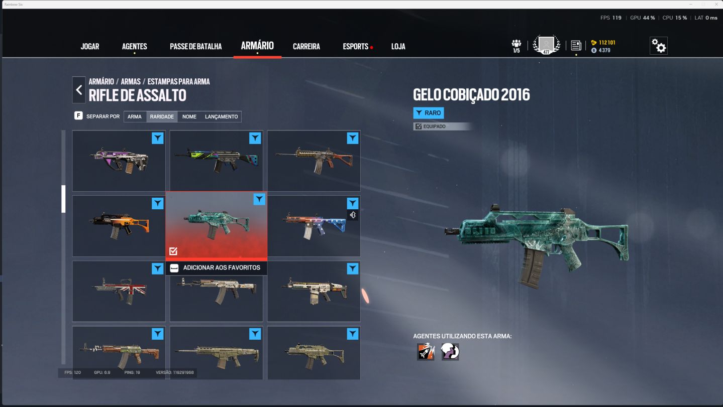 Conta Rainbow six r6 nvl 477 completa 2015