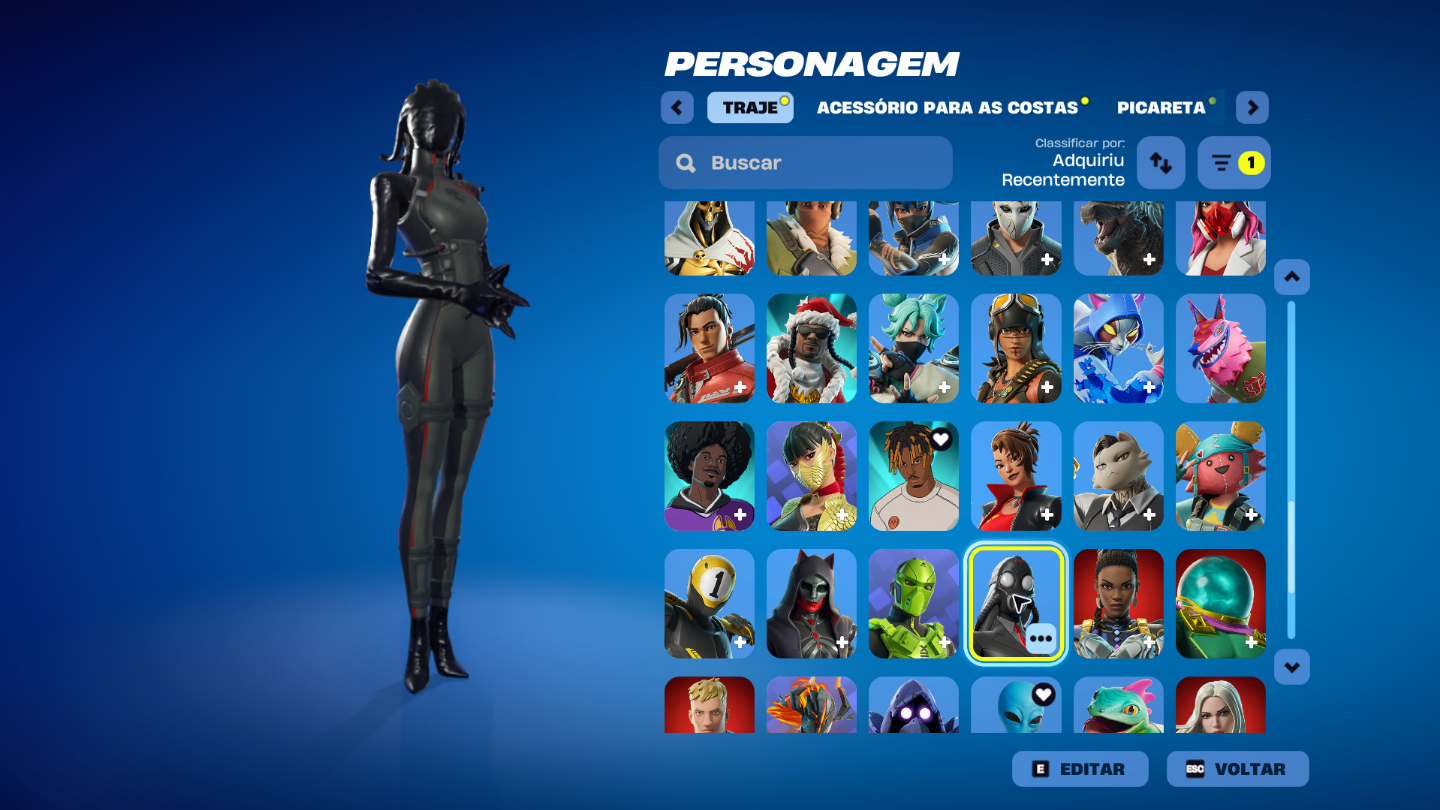 CONTA DE FORTNITE COM SKINS TRYHARD E CLUBE FORTNITE