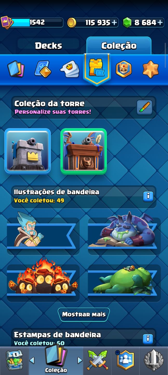 Conta Clash Royale Arena 21