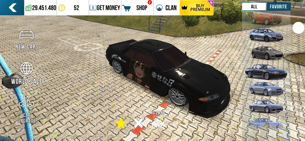 CARROS PERSONALIZADOS CAR PARKING 1 |PLOTAGEM DE ANIME, POLICIA, CORRIDA COM W16