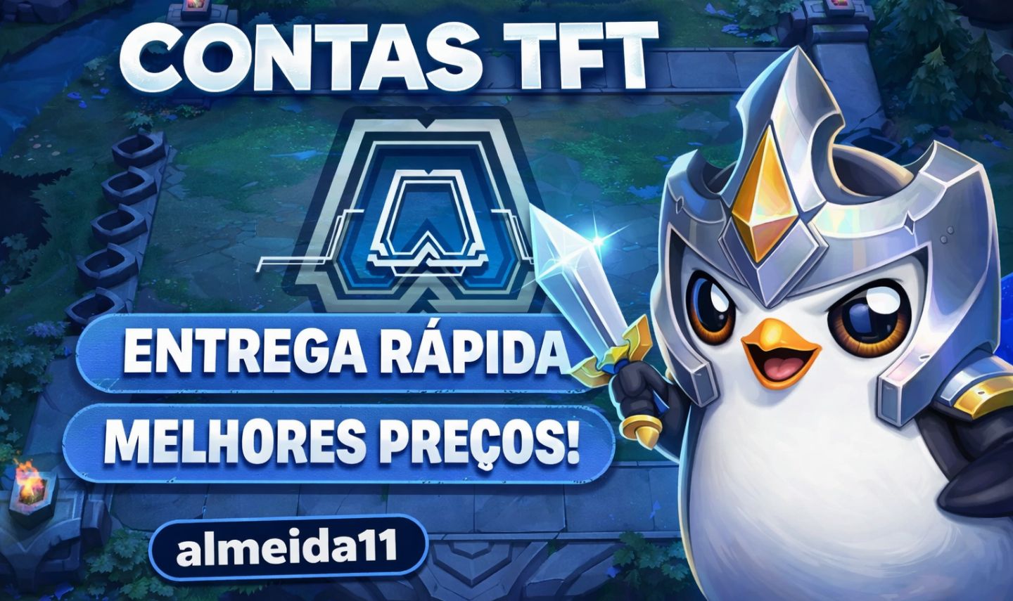 TEAMFIGHT TACTICS - CONTAS COM ELO TFT + BRINDE
