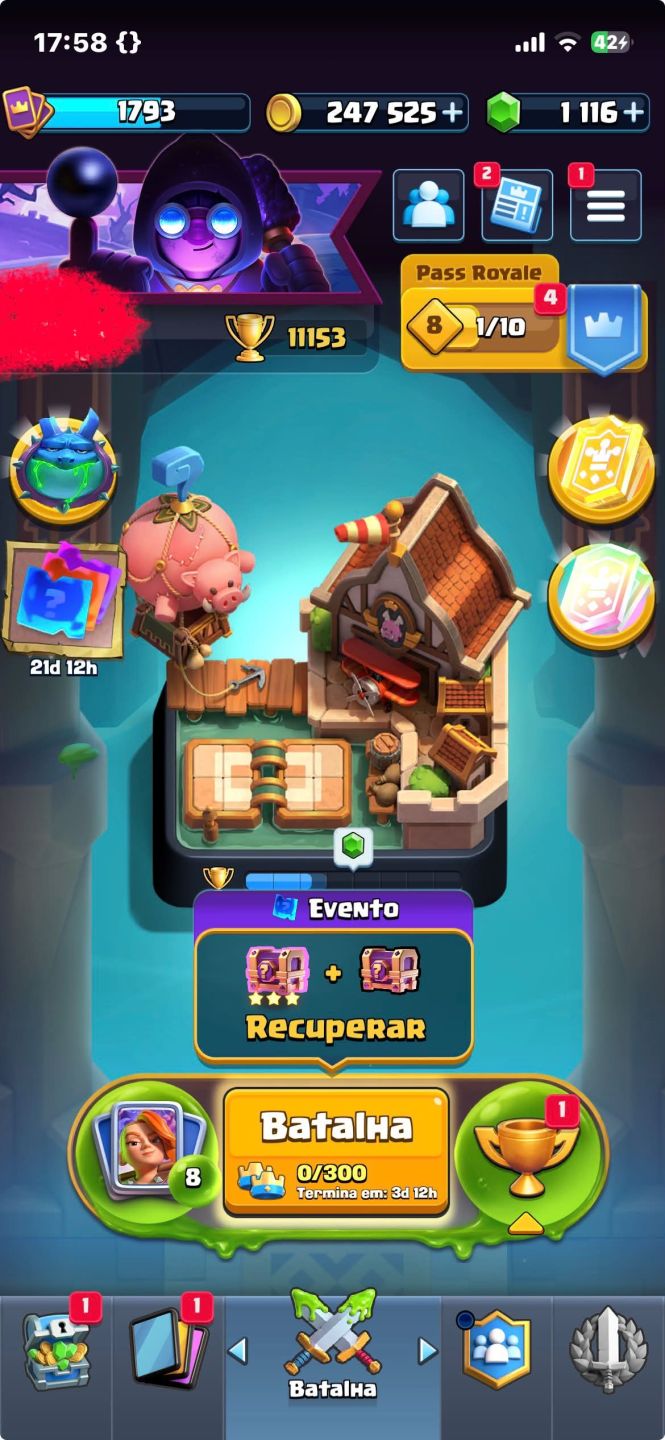 Conta de Clash Royale GEMADA!
