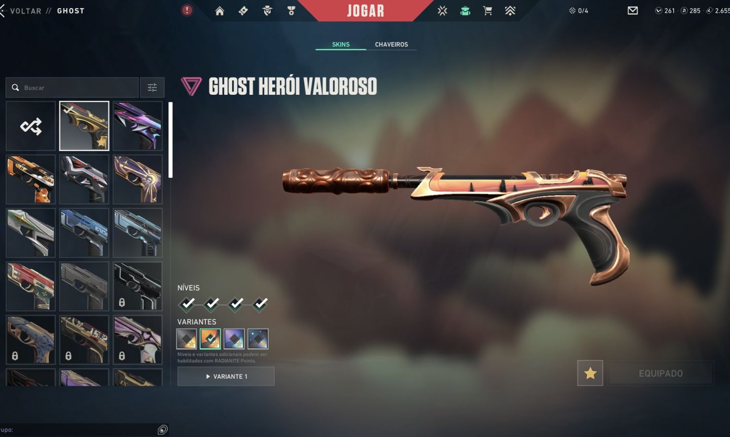 Conta Valorant, mais de 1000 reais gastos, Vandal Gaia,pingente radiante ato v25