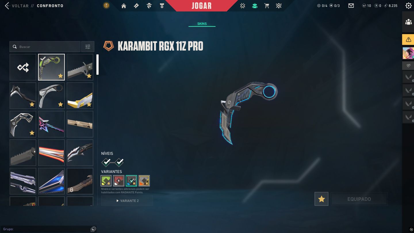 CONTA VALORANT ASC 1 FULL ACESSO CHAVEIRO DE RAD V26 E V25 VARIAS SKINS