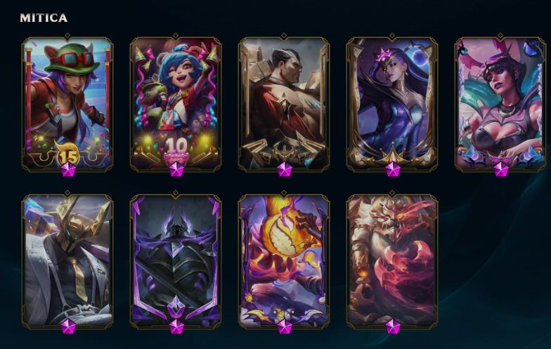 CONTA LOL BR 443 SKINS | EXALTADA | 6/7 ULTIMATE | LVL 798