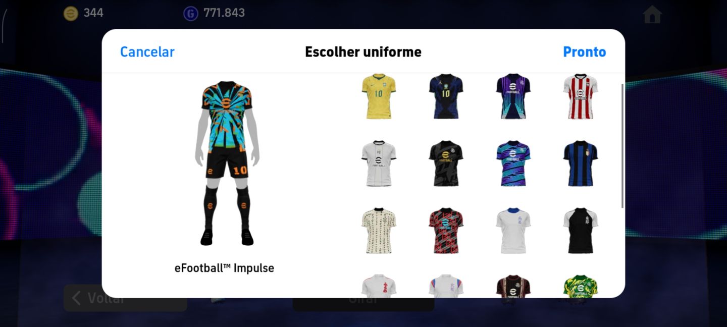 CONTA EFOOTBALL MOBILE COM 3266 DE FORÇA!