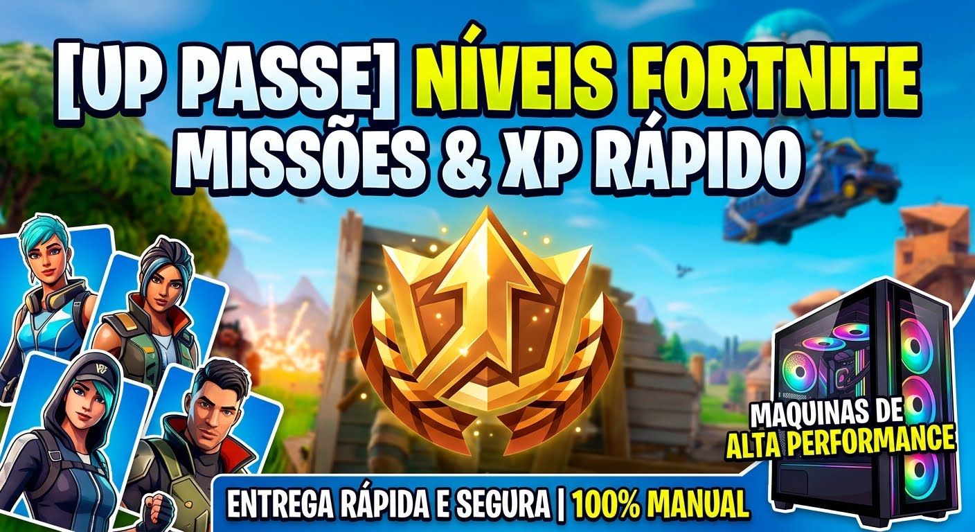 [UP PASSE] Upar Níveis no Fortnite / Desafios Semanais / Entrega Rápida