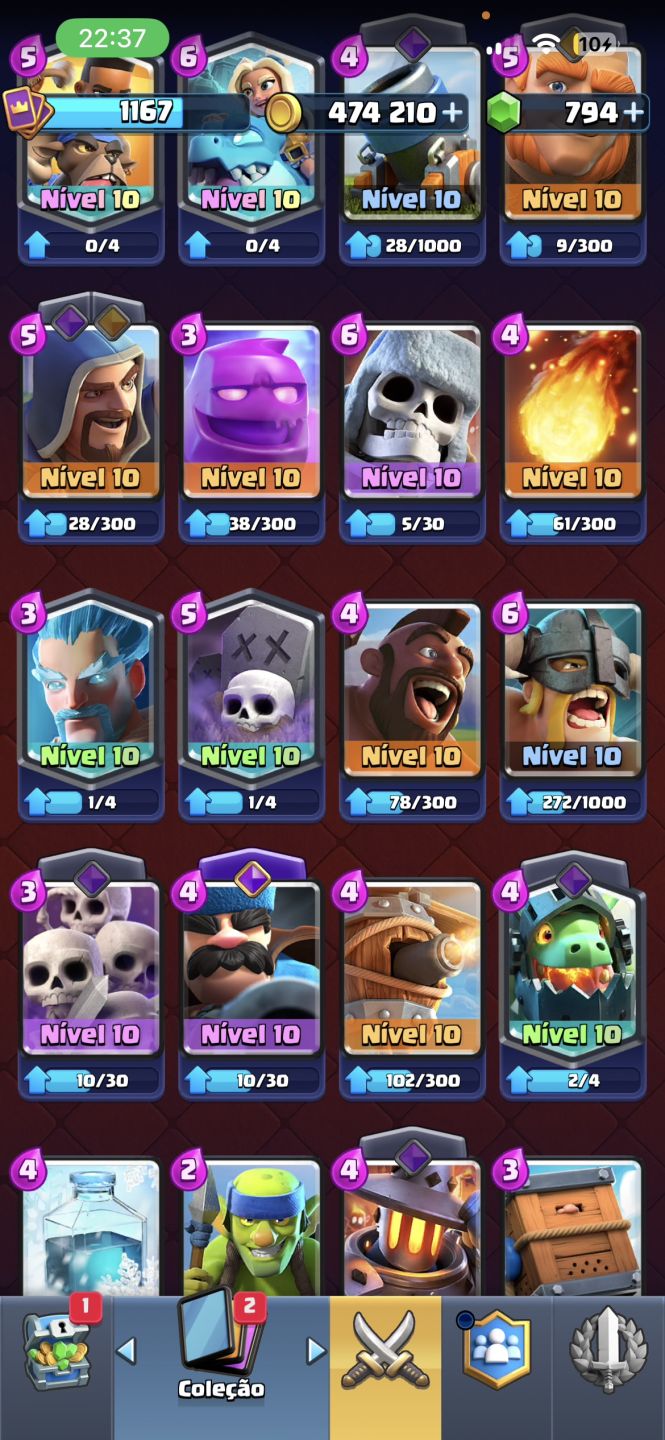 CONTA DE CLASH ROYALE Super Jogada(11 Anos de jogo)