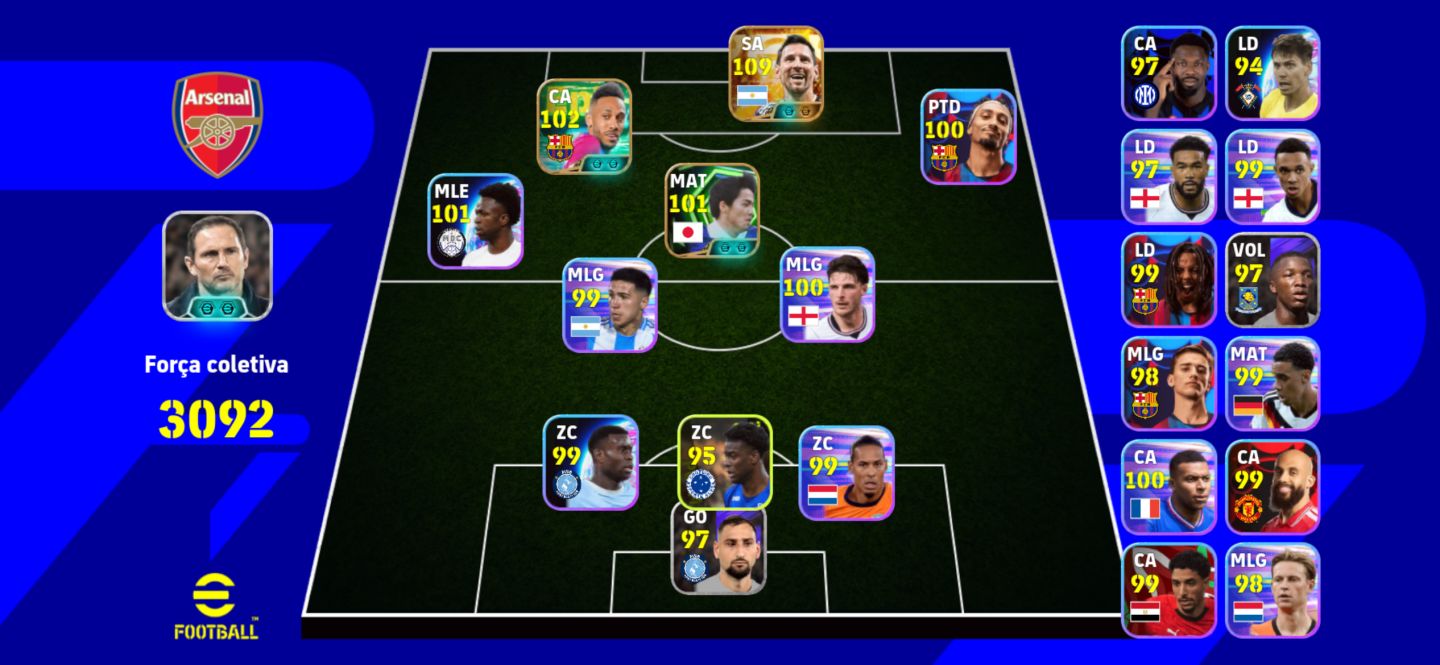Conta efootball com Messi 111