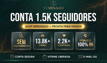 CONTA TIKTOK 1,5K SEGUIDORES, SHOP APROVADO | NICHO PROSPERIDADE | SEM DOC
