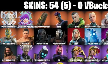 CONTA FORTNITE com The Ageless Champion|Field Commander| Fade | Twyn e 54 SKINS