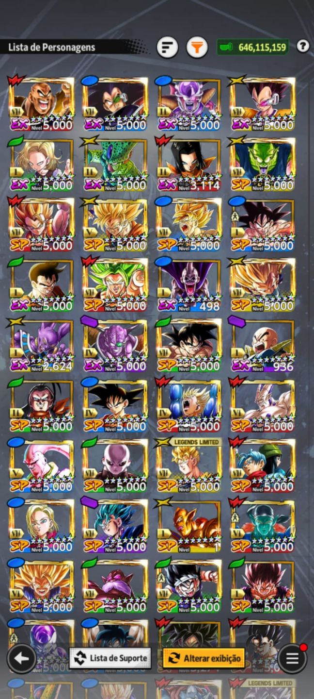 CONTA DE DRAGOMN BALL LEGENDS END GAME