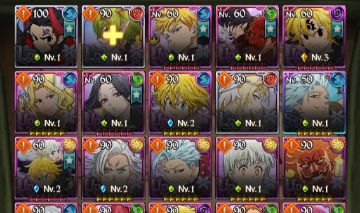 Conta 7ds grand cross meliodas C3 com 1400 diamantes para farmar