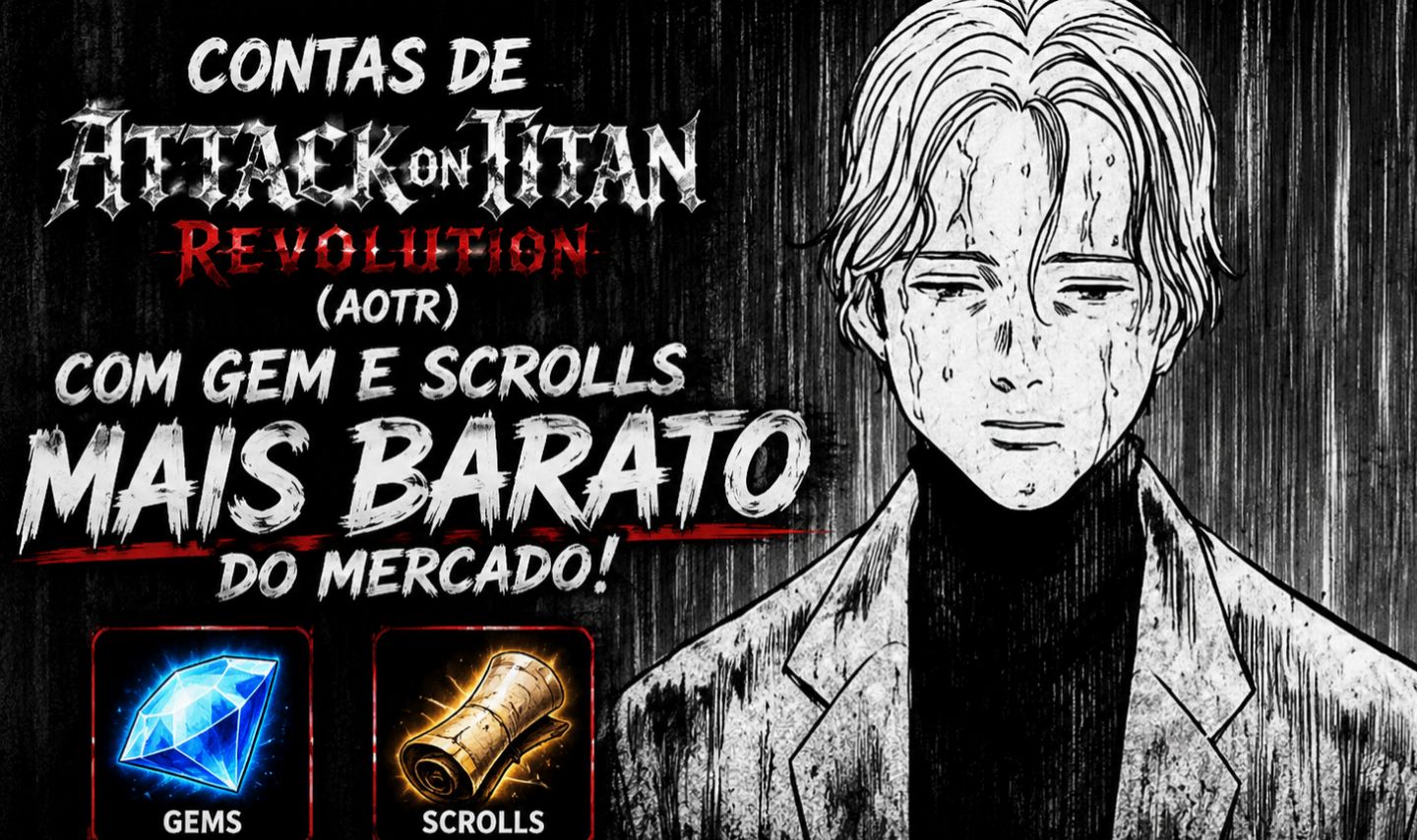 80% OFF-Attack on Titan Revolution(AOTR) CONTAS COM 2.5M DE GEM