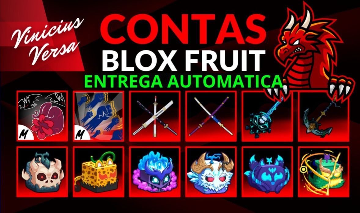 [90%OFF] CONTAS BLOX FRUITS COM V4, KITSUNE, FRUTAS MÍTICAS [ENTREGA AUTOMATICA]