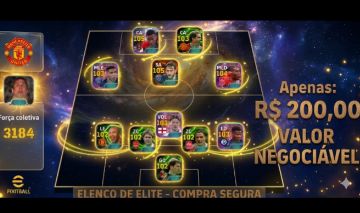 CONTA EFOOTBALL MONSTRA FORÇA COLETIVA 3184