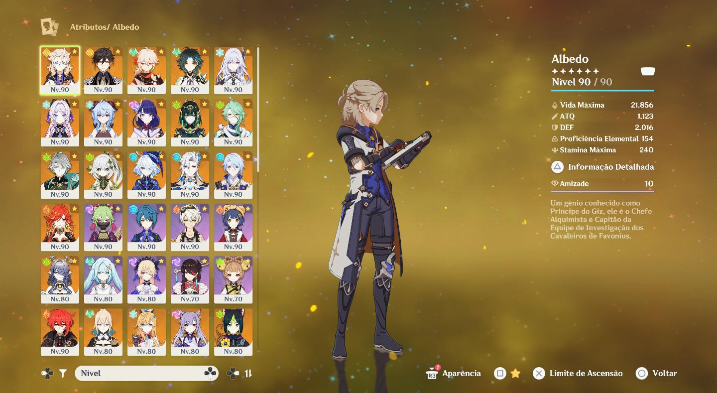CONTA GENSHIN AR60 (ENDGAME) + HSR LVL70 (ENDGAME)