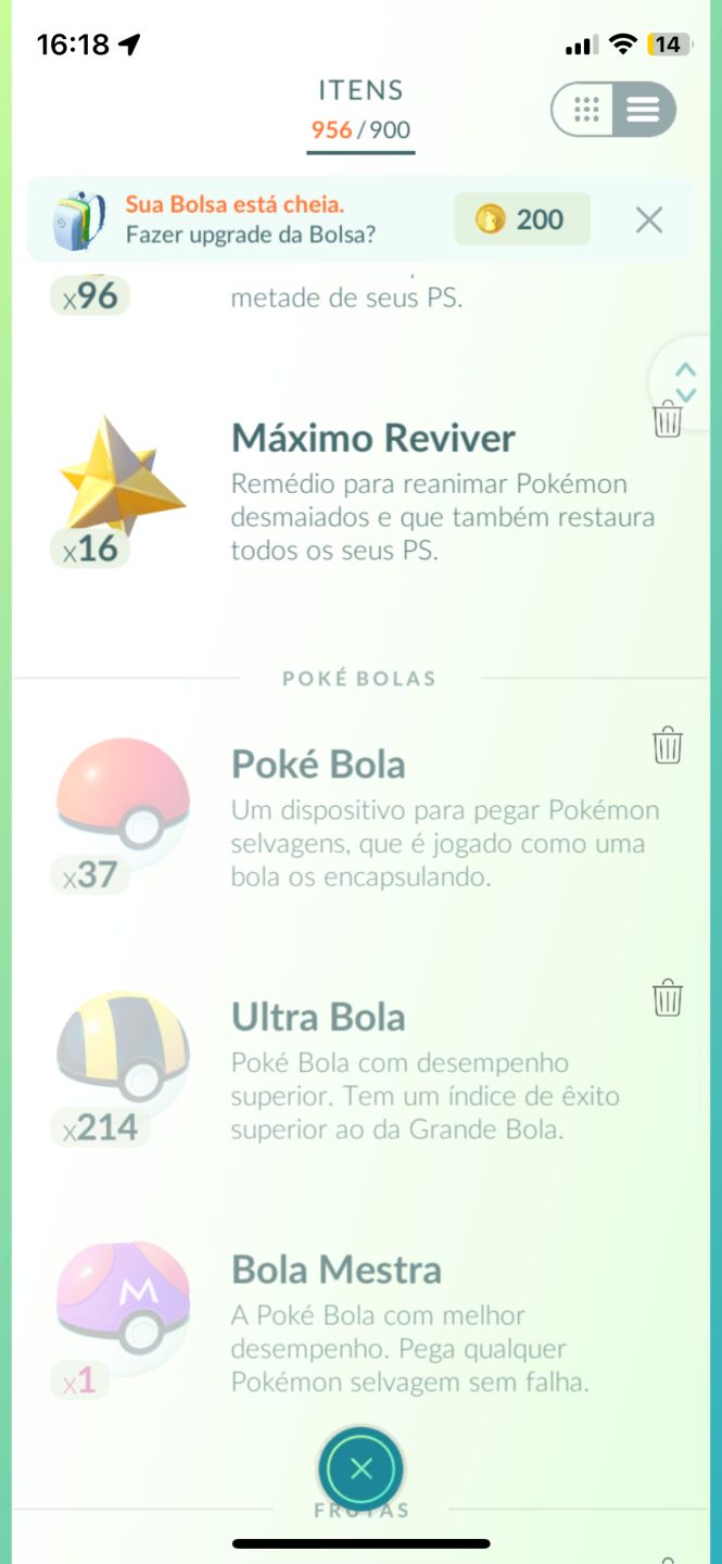 Conta Pokémon go para já começar o jogo bem.