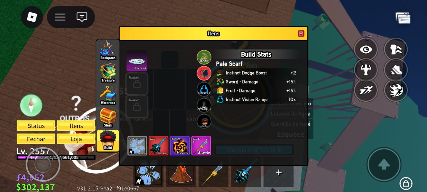 Conta Blox Fruits Lv. 2557 | Venom + Phoenix + Skull Guitar