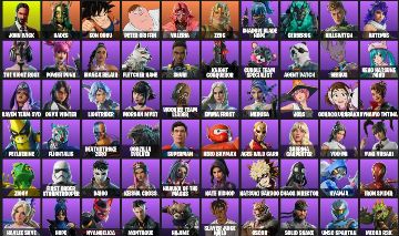 CONTA FORTNITE - 123 SKINS | PODE ALTERAR EMAIL | Jhon Wick, Superman, Venom