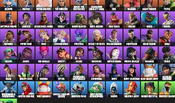 Conta boa com várias skins e emotes