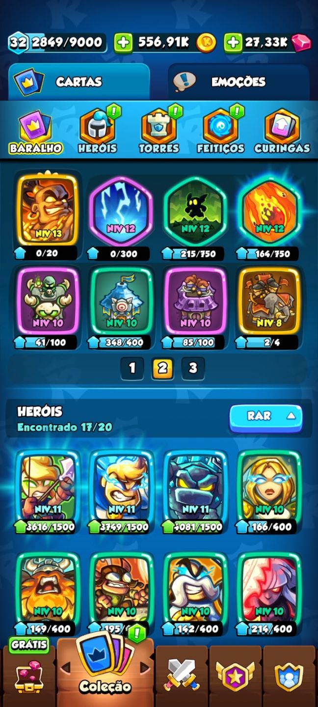 Conta top kingdom rush battles 30k gemas
