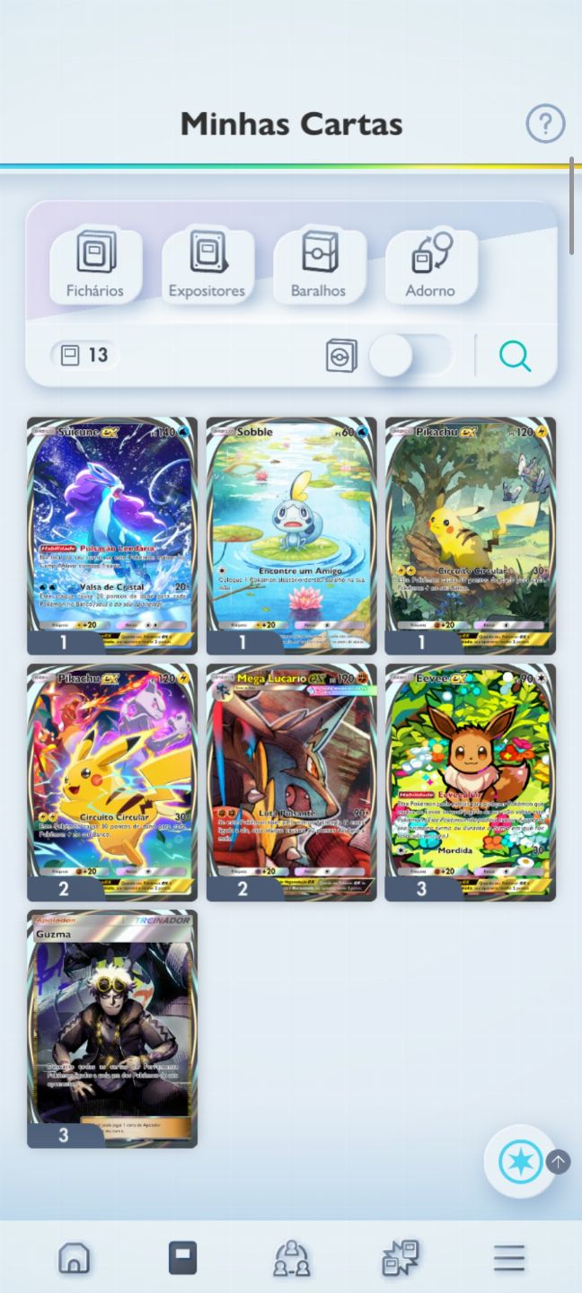 Duas contas pokémon pocket nível 60 e 40 as duas inclusas juntas, muitas raras