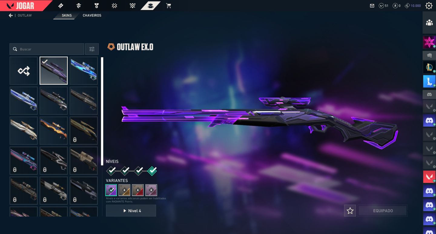 Conta Valorant +de40 skins