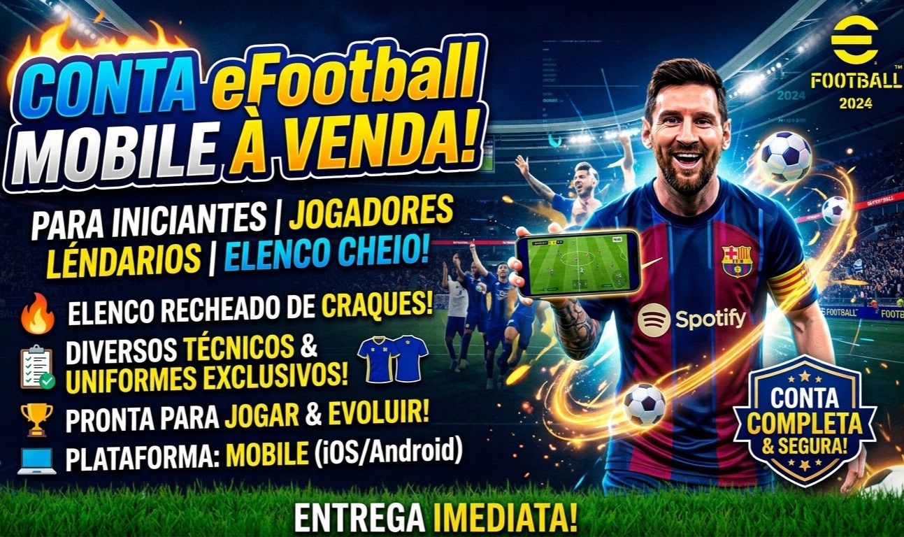 Conta eFootball para quem tá começando agora.