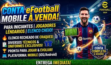 Conta eFootball para quem tá começando agora.