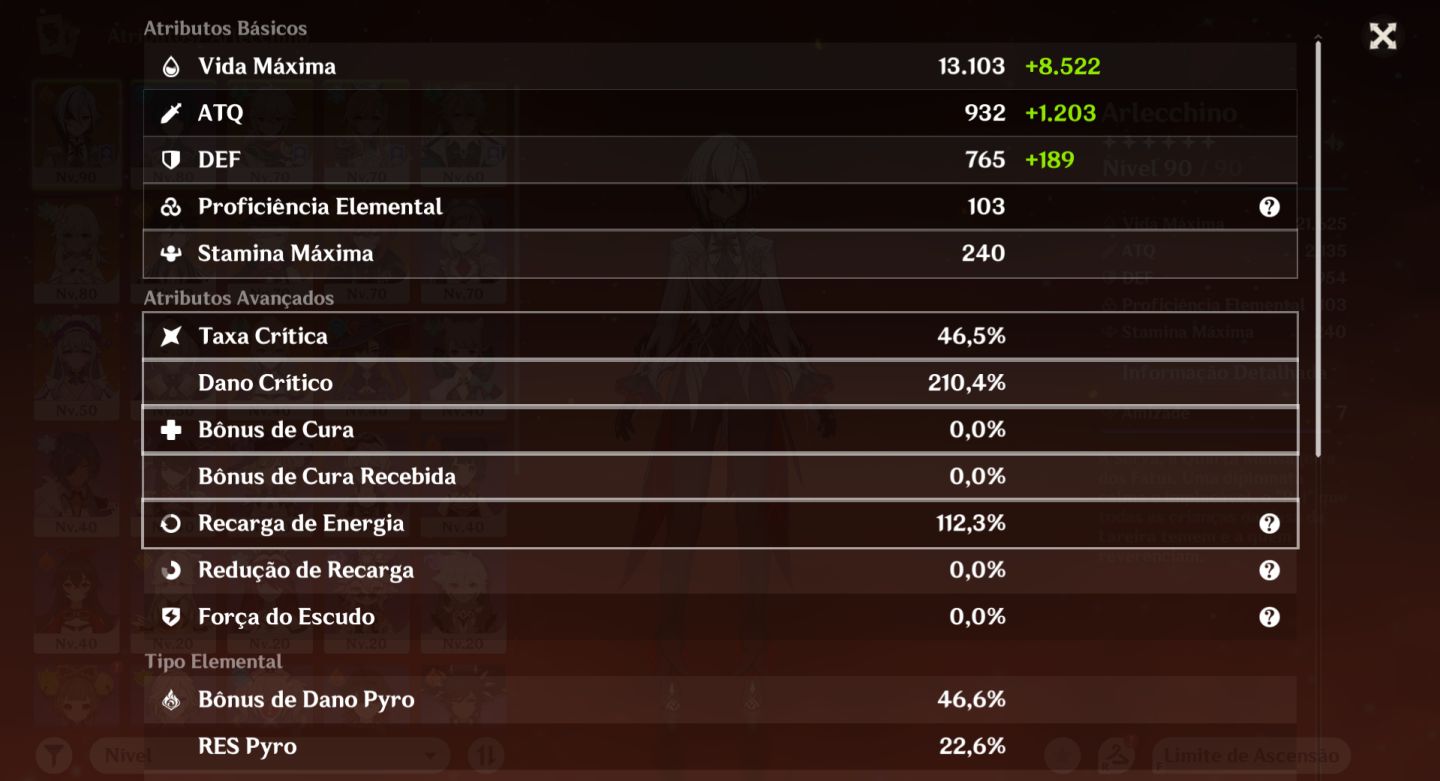 [Ar 55 - 11X T5] Arlecchino C1 + Bis, lyney + Bis e Mais T5 Limitados [America]