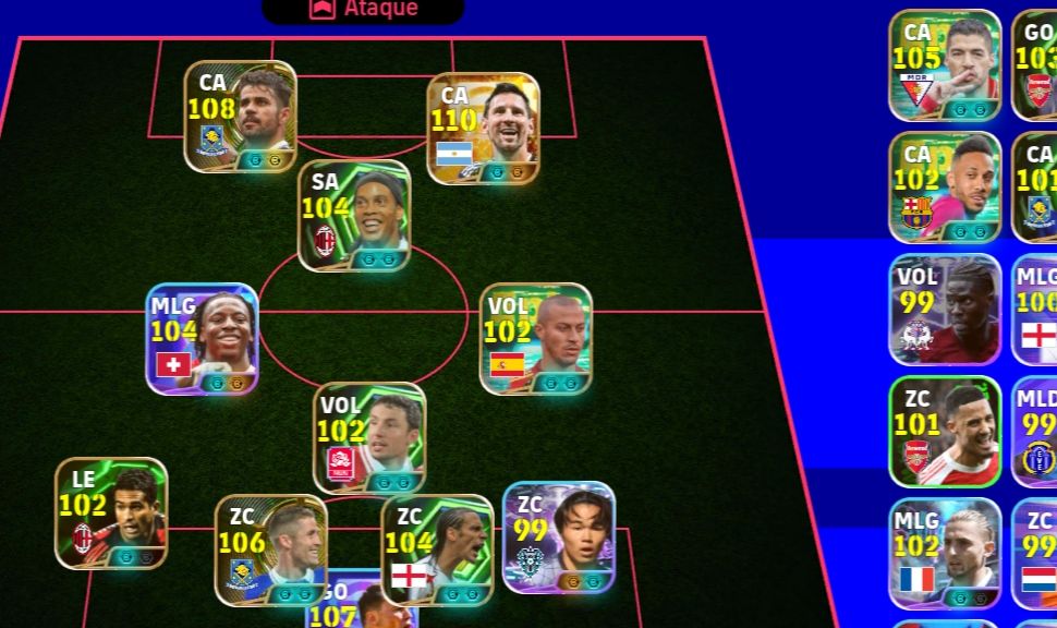 Continha braba do Messi 111 Overal completa . DEFESA E ATAQUE META